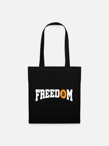 Freedom Bitcoin  - Stoffbeutel - Schwarz