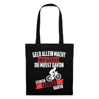 Bike saying gift bike - Tote Bag - black - Front