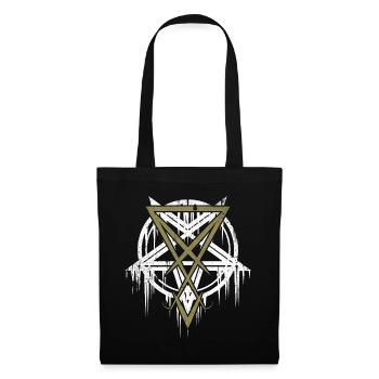 Pentagram with Lucifer symbol - Tote Bag - black - Front