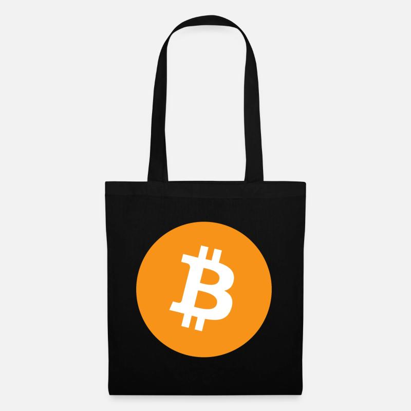 Bitcoin-Logo - Stoffbeutel - Schwarz