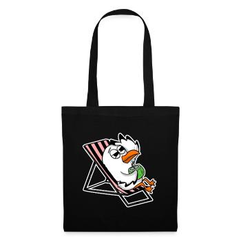 Seagull on the beach - Tote Bag - black - Front