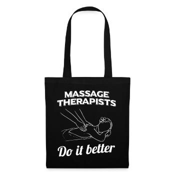 Physiotherapie | Physio Physiotherapeut Geschenke - Stoffbeutel - Schwarz - Vorne