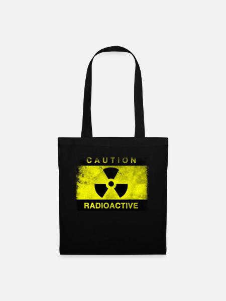 Radioactive Flag Signal Radio Funny Flag - Tote Bag - black