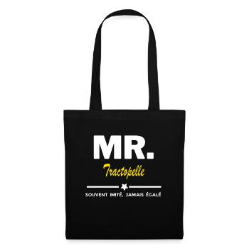 MR. souvent imité, jamais égalé Tractopelle - Sac en tissu - noir - Devant