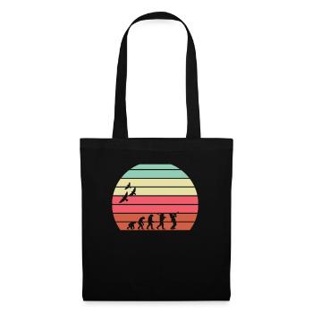 Retro Vintage Sunset Evolution SAXOPHON - Stoffbeutel - Schwarz - Vorne