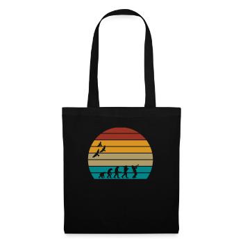 Retro Vintage Sunset Evolution SAXOPHON - Stoffbeutel - Schwarz - Vorne