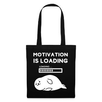 motivation loaded funny saying tired gift - Tote Bag - black - Front