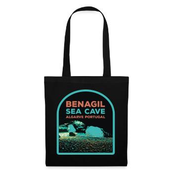 Célèbre Grotte Marine de Benagil, Algarve Portugal - Sac en tissu - noir - Devant
