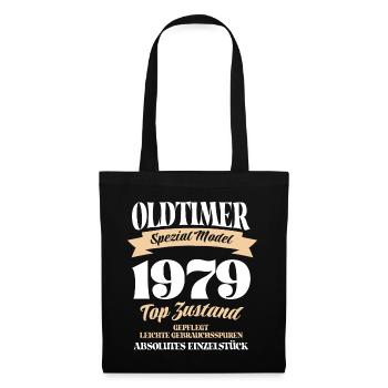 Oldtimer Spezial Model Gepflegt Top Jahrgang 1979 - Stoffbeutel - Schwarz - Vorne