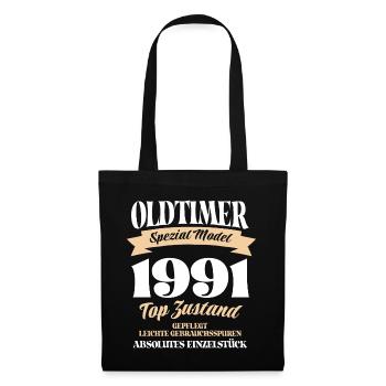 Oldtimer Spezial Model Gepflegt Top Jahrgang 1991 - Stoffbeutel - Schwarz - Vorne