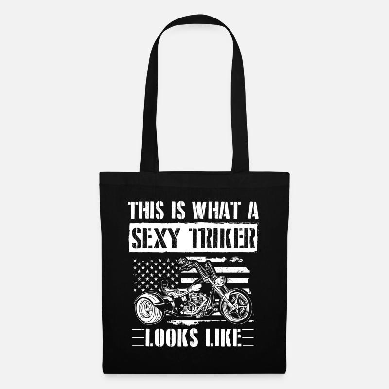 Trikes Sprüche | Trike Triker Biker Geschenkideen - Stoffbeutel - Schwarz