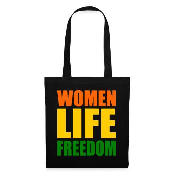 Women life freedom iran - Stoffbeutel - Schwarz - Vorne