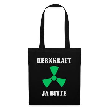 Kernkraft, Ja bitte - Stoffbeutel - Schwarz - Vorne