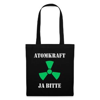 Atomkraft, Ja bitte - Stoffbeutel - Schwarz - Vorne