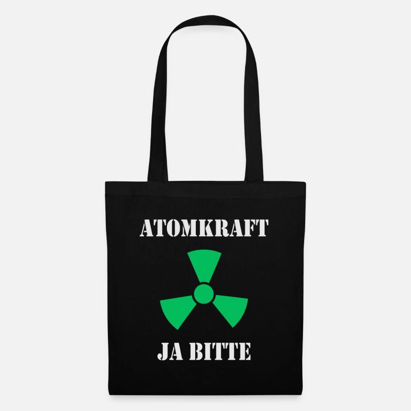 Atomkraft, Ja bitte - Stoffbeutel - Schwarz