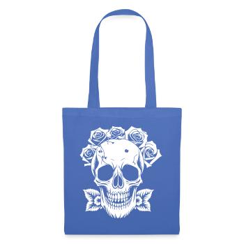 Horror Skull Skull Art Skull Gothic Heavy Metal - Tote Bag - light blue - Front