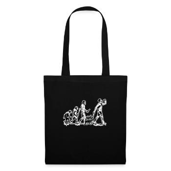 Father's Day Evolution handcart full of beer - Tote Bag - black - Front