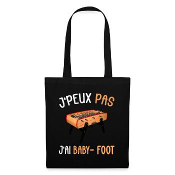 J'peux pas j'ai Baby - Foot - Sac en tissu - noir - Devant
