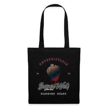 Unpredictable bleeding heart (Clean Style) - Tote Bag - black - Front