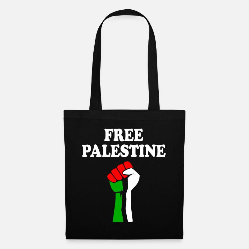 Free palestine - Stoffbeutel - Schwarz