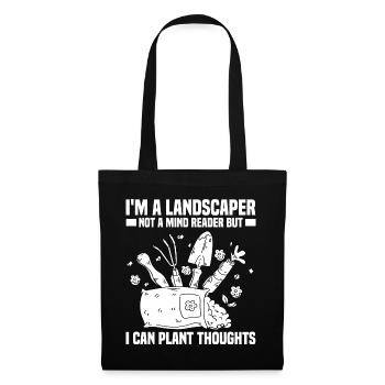 Garten und Landschaftsbau | Gärtnerei Geschenkidee - Stoffbeutel - Schwarz - Vorne
