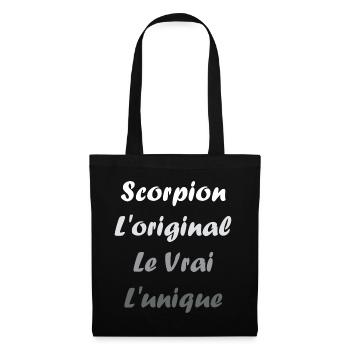 scorpion - Sac en tissu - noir - Devant