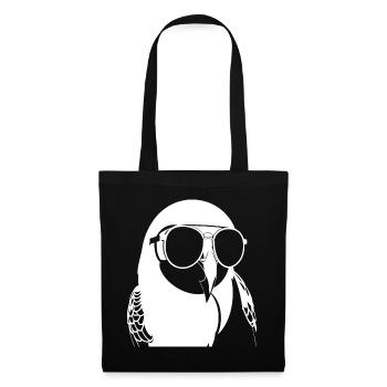 Lustiger Vogel mit Sonnenbrille Cool Bourke's Parak - Stoffbeutel - Schwarz - Vorne