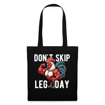 Ne Pas Skip Leg Day Palestra GYM Spiritosa Drôle - Sac en tissu - noir - Devant