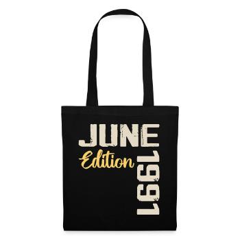 Né(e) en Juin 1991 Cadeau Juin 1991 Anniversaire - Sac en tissu - noir - Devant