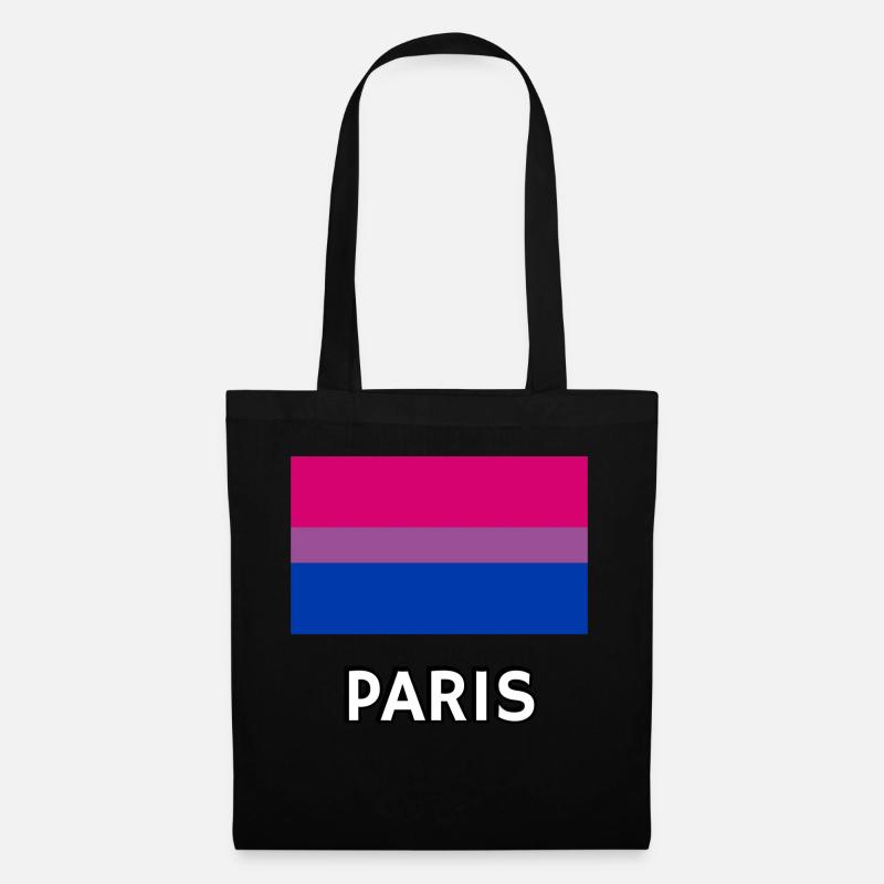Bi Pride Flag Paris - Tote Bag - black