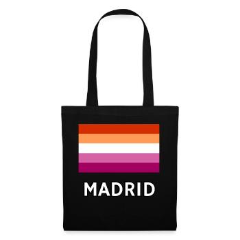 Lesbian Pride Flag Madrid - Tote Bag - black - Front