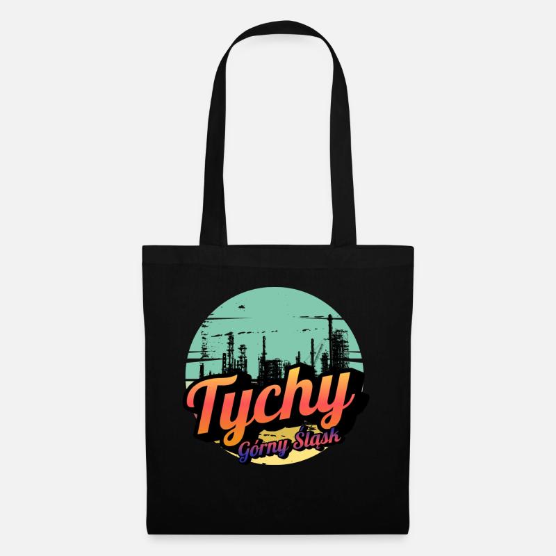 Tychy Oberschlesien - Stoffbeutel - Schwarz
