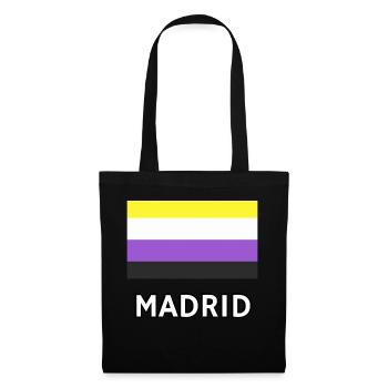 Non binary Pride Flag Madrid - Tote Bag - black - Front