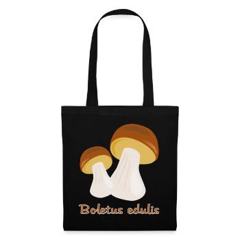 Champignons d’automne - Sac en tissu - noir - Devant