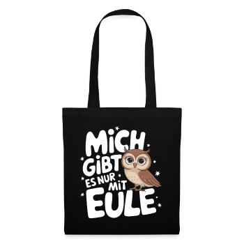 Night Owl Owl Owl Bird - Tote Bag - black - Front