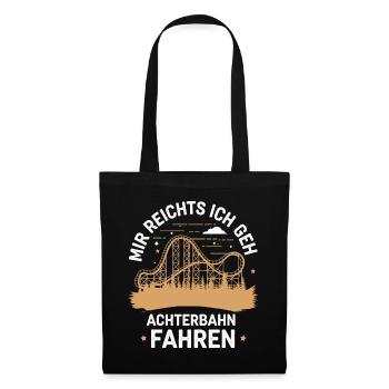 Roller Coaster Amusement Park Roller Coaster - Tote Bag - black - Front