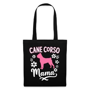 Cane Corso Hund - Stoffbeutel - Schwarz - Vorne