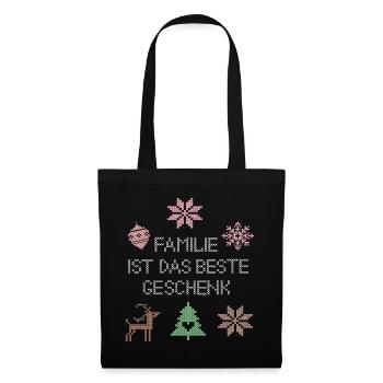 Family is the best gift - Tote Bag - black - Front