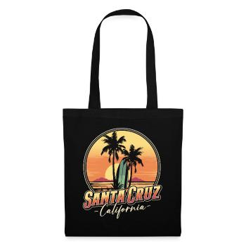 Santa Cruz Kalifornien - Stoffbeutel - Schwarz - Vorne