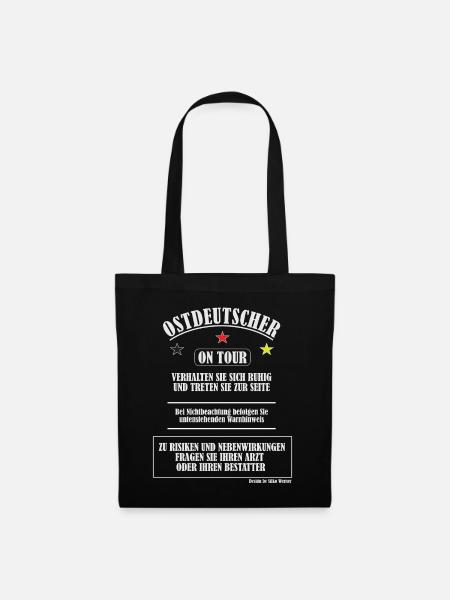 Motiv Ostdeutschland / Geschenke für Ossis - Stoffbeutel - Schwarz