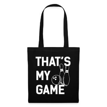 My Game Is Bowling - Tote Bag - black - Front