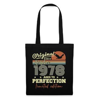 1978 Octobre 1978 anniversaire octobre 1978 - Sac en tissu - noir - Devant