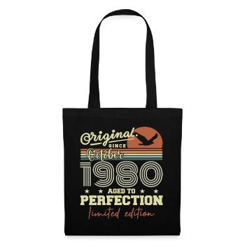 1980 October 1980 Anniversary October 1980 - Tote Bag - black - Front