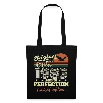 1983 Octobre 1983 anniversaire octobre 1983 - Sac en tissu - noir - Devant