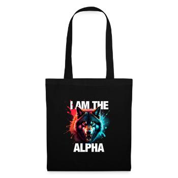 I am the Alpha Wolf - Stoffbeutel - Schwarz - Vorne