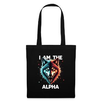 I am the Alpha Wolf - Stoffbeutel - Schwarz - Vorne