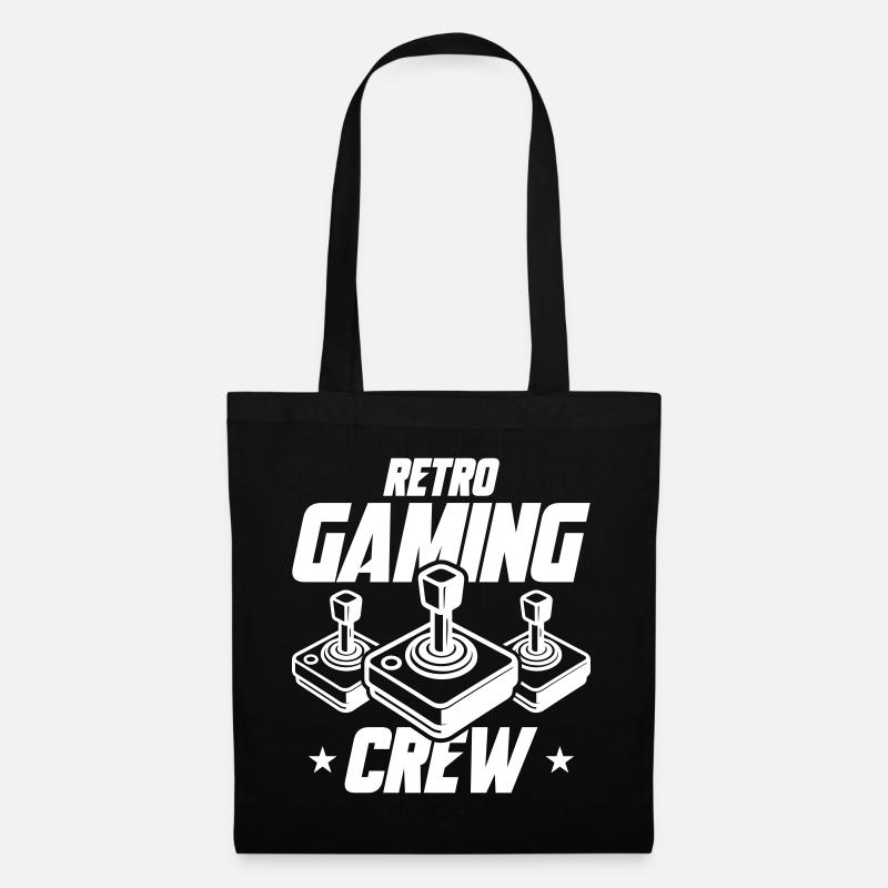 Retro Gaming Crew Gamer - Stoffbeutel - Schwarz