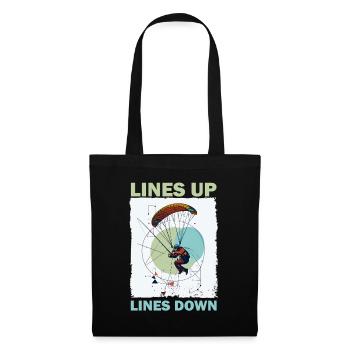 Adventurous skydive illustration - Tote Bag - black - Front