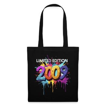 Limitierte Edition 2009 Graffiti Streetart Design - Stoffbeutel - Schwarz - Vorne