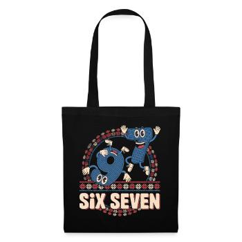 6 7 Sechs Sieben Meme -- Aura Points Kids Gaming - Stoffbeutel - Schwarz - Vorne